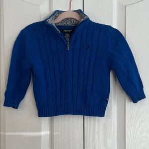 Nautica Kids Royal Blue Cable Knit Jacket